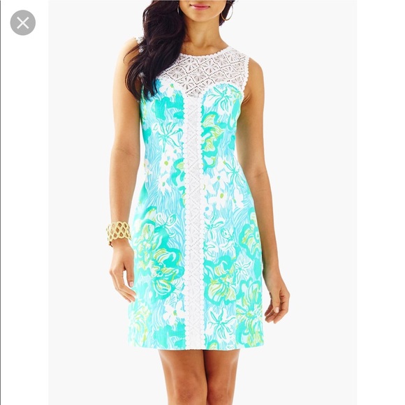 Lilly Pulitzer Dresses & Skirts - Lilly Pulitzer Sofia Lace Shift Dress 4 NWT